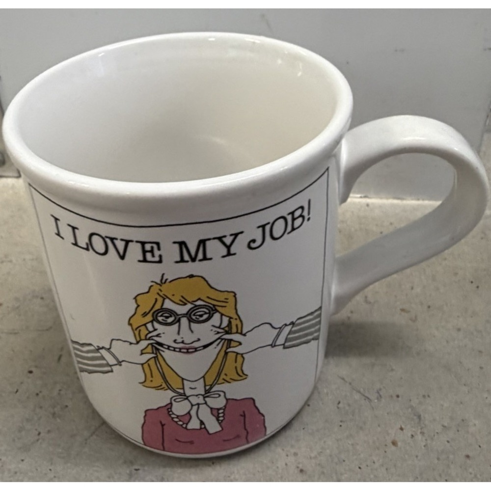 Vintage American Greetings I Love My Job Coffee Mug Designer Collection 40046